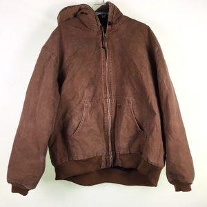 Men’s Carhartt Tan Hooded Zipper Jacket